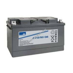 Exide Sonnenschein Dryfit A412/50 G6 12V 50000mAh akku M6 csavaros pólus AGM ólom-zselés kép