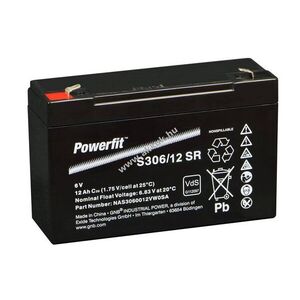 Exide Powerfit S306/12 SR 6V 12000mAh akku AGM ólom-zselés kép