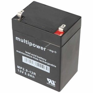 MultiPower MP2, 9-12R akku 12V 2900mAh Faston 4, 8mm AGM ólom-zselés kép