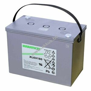 Exide Marathon XL6V180 6V 179000mAh akku M6 csavaros csatlakozó AGM ólom-zselés kép