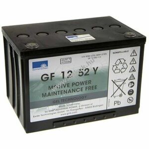 Exide Dryfit GF 12 052 Y O 12V 52700mAh akku AGM ólom-zselés kép