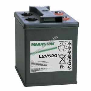 Exide Marathon L2V520 2V 520000mAh AGM ólom-zselés kép