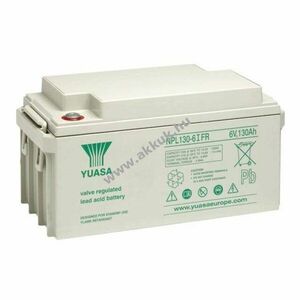 Yuasa NPL130-6IFR 6V 130000mAh akku AGM ólom-zselés kép