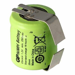 GP GP25AAH 1/3 AA Mignon ceruza akku 1, 2V 250mAh 1db/csomag forrfül U-forma NiMH kép
