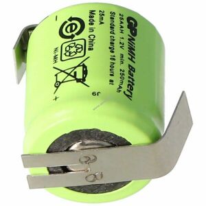 GP GP25AAH 1/3 AA Mignon ceruza akku 1, 2V 250mAh NiMH kép