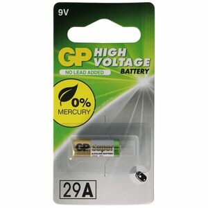 GP 29A (A29, 25A, C5, L822, EL822, EL-822) 9V speciális elem alkáli kép