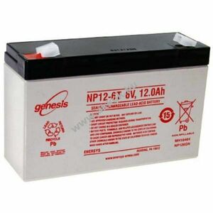 Hawker NP12-6 akku 6, 0V 12Ah Faston 6, 3mm ólom-zselés AGM kép