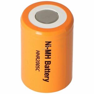 Panasonic HHR200SC 4/5 SUB-C akku 1, 2V 2000mAh Flattop NiMH kép