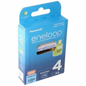 Panasonic eneloop Standard AA Mignon ceruza HR-3UTG akku 1, 2V 2000mAh 4db/csomag NiMH kép