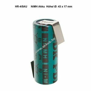 Sanyo HR-4/5AU 1.2V 2150mAh 4/5A 43x17mm forrfüllel akku NiMH kép