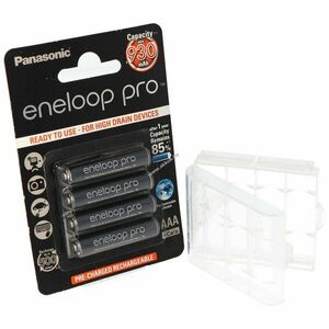 Panasonic eneloop Pro AAA (mikro) akku 1, 2V 900mAh HR-4UWX 4db/csomag NiMH kép