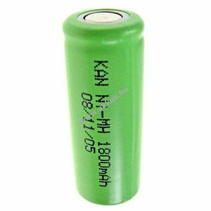 KAN 4/5A akku 1, 2V 1800-1900mAh lapos tetejű forrfül nélkül NiMH kép