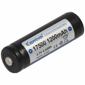 Keeppower 17500 akku 3, 6V-3, 7V 1200mAh Li-Ion kép