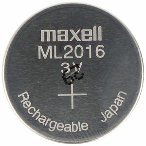 Maxell ML2016 gomb speciális elem 3V 25mAh újratölthető Li-ion/Li-Mn kép