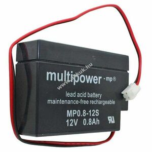 Multipower MP0.8-12S 12V 800mAh JST csatlakozós AGM ólom-zselés kép