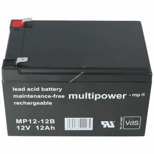 Multipower MP12-12B 12V 12Ah AGM ólom-zselés kép