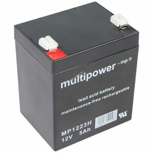 Multipower MP1223H 12V 5Ah Faston 6, 3mm akku AGM ólom-zselés kép