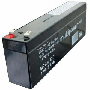 Multipower MP2, 4-12C 12, 0V 2400mAh 4, 8mm Faston akku AGM ólom-zselés kép