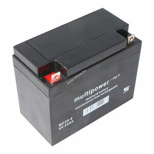 Multipower MP20-6 akku 6V 20Ah 2000mAh AGM ólom-zselés kép