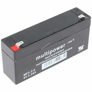 Multipower MP3.3-6 Faston kontakt 4, 8mm akku AGM és ólom-zselés kép
