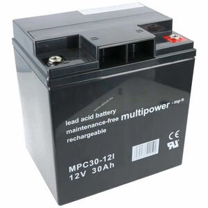 Multipower MP30-12C 12V 30Ah M6 csavarpolus akku ólom-zselés AGM kép