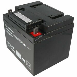 Multipower MP45-12 12V 45Ah M6 csavaros csatlakozó AGM ólom-zselés kép