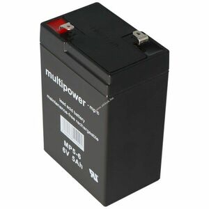 Multipower MP4.5-6 4, 8mm Faston csatlakozó AGM akku ólom-zselés kép