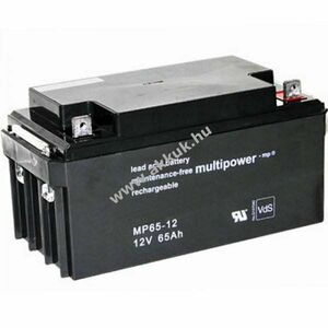 Multipower MP65-12 M6 csavaros csatlakozó akku AGM és ólom-zselés kép