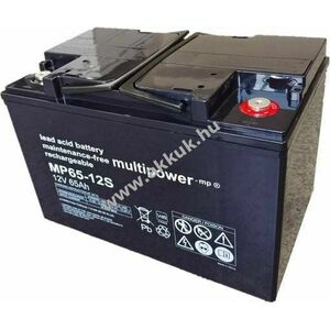 Multipower MP65-12S 12V 65000mAh M6 belsőmenet VdS akku AGM ólom-zselés kép