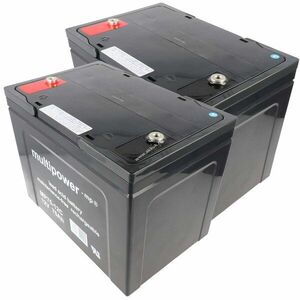 Helyettesítő akku Multipower MP75-12C 12, 0V 75Ah 2db/csomag AS E450F AGM ólom kép