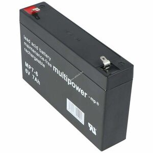 Multipower MP7-6 6V 7000mAh Faston 4, 8mm akku AGM ólom-zselés kép