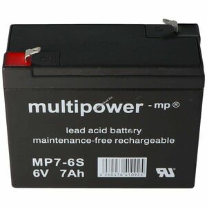 Multipower MP7-6S WP7-6S 6, 0V 7000mAh akku AGM ólom-zselés kép