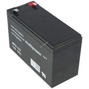 Multipower MP8-12C WP8-12 12V 8Ah akku Faston 6, 3mm AGM ólom-zselés kép