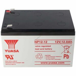 Yuasa NP12-12 akku 12V 12Ah AGM ólom-zselés kép