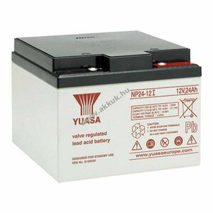 Yuasa NP24-12I 12V 24Ah M5 csavaros csatlakozás VdS AGM ólom-zselés akku kép