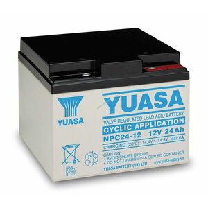 Yuasa NPC24-12I 12V 24Ah akku ólom-zselés AGM kép