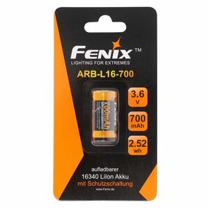 Fenix CR123A 3, 7V 700mAh újratölthető lítium ion akkumulátor kép