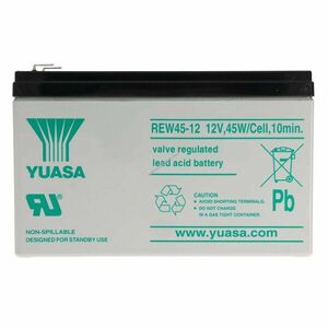 Yuasa REW45-12 12V 8000mAh akku Faston 6, 3mm AGM ólom-zselés kép