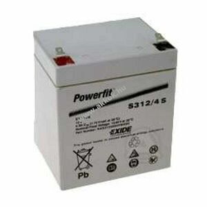 Exide Powerfit S312/4S 12V 4, 5Ah akku 4, 8mm Faston AGM és ólom-zselés kép