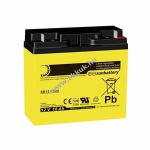 SUN SB12-18V0 12V 18Ah ólom akku kép