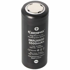 Keeppower IMR 26650 akku 3, 6-3, 7V 5500mAh Li-Ion kép