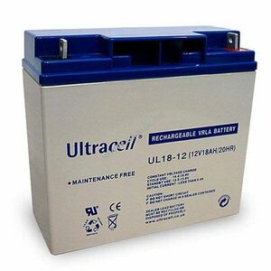 Ultracell UL18-12 12V 18Ah M5 csavaros csatlakozás AGM ólom-zselés kép