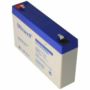 Ultracell UL7-6 6V 7Ah Faston 4, 8mm akku AGM ólom-zselés kép