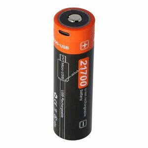 Helyettesítő akku 21700 3, 7V 4000mAh 14, 8Wh 21, 3x76, 3mm USB-C töltés Li-Ion kép