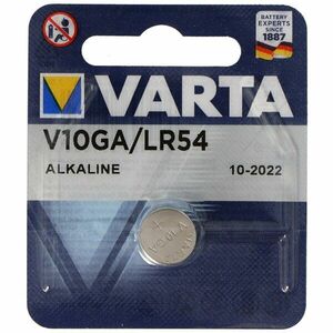 Varta V10GA LR54 189 89 LR1130 gomb gombelem kép