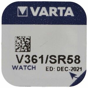 Varta V361 SR721W SR58 gombelem 1, 55V 23mAh ezüst-oxid kép