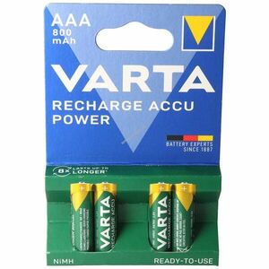 Varta Ready2use 56703 AAA (mikro) akku 1, 2V 800mAh 4db/csomag NiMH kép