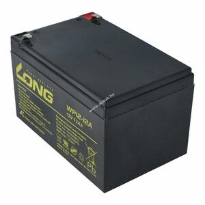 Kung Long WP12-12A F1 VdS 12V 12Ah akku 4, 8mm Faston ólom-zselés AGM kép