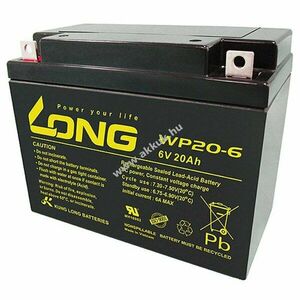 Kung Long WP20-6 akku 6V 20Ah AGM/ólom-zselés kép