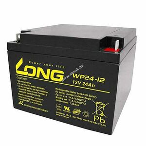 KungLong WP24-12 12V 24Ah M5 Flachpol akku AGM ólom-zselés kép